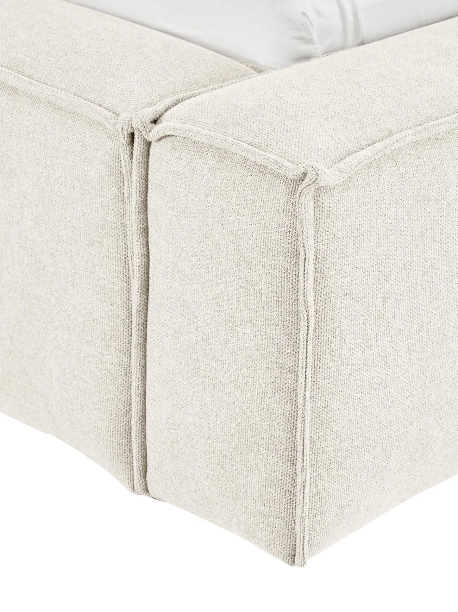 Cama Tapizada Lennon, Con Espacio De Almacenamiento