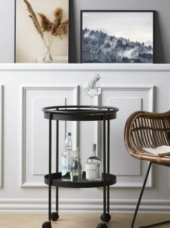 Camarera Redonda De Metal Rocks