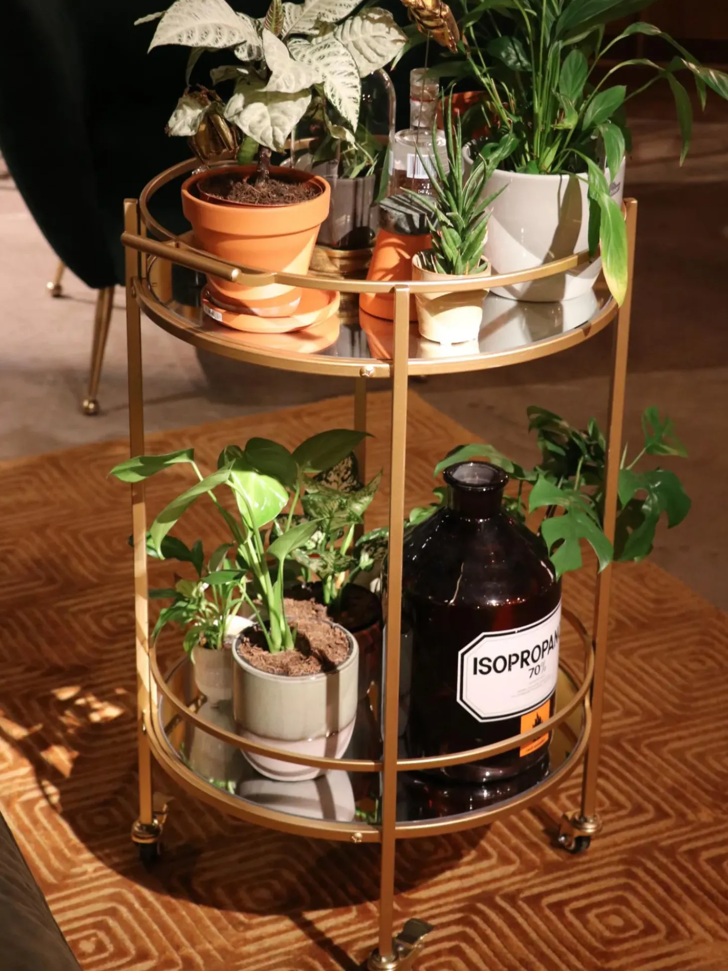 Camarera Redonda De Metal Emilia