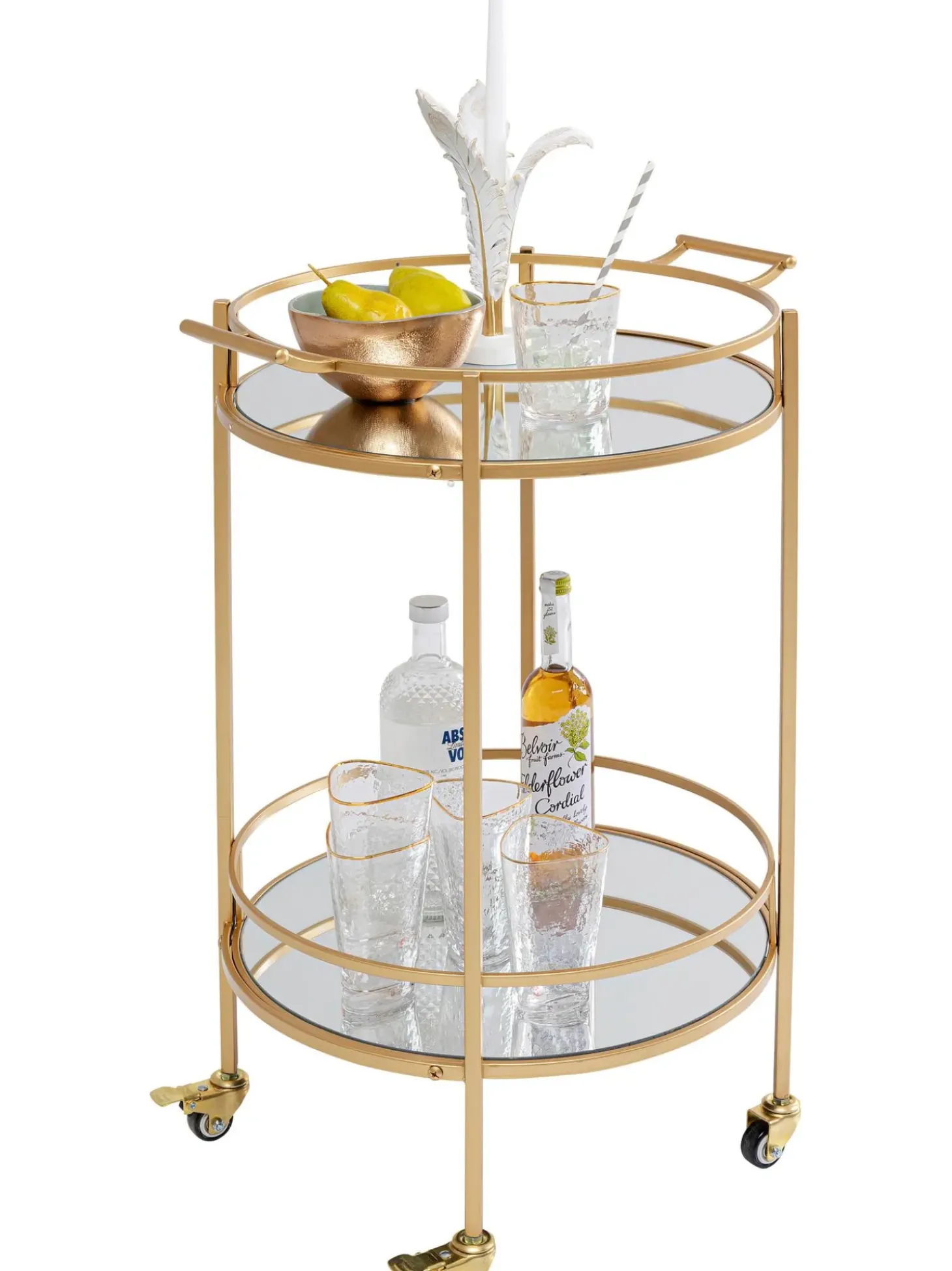 Camarera Redonda De Metal Emilia