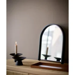 Candelabro De Acero Inoxidable Mate Uma