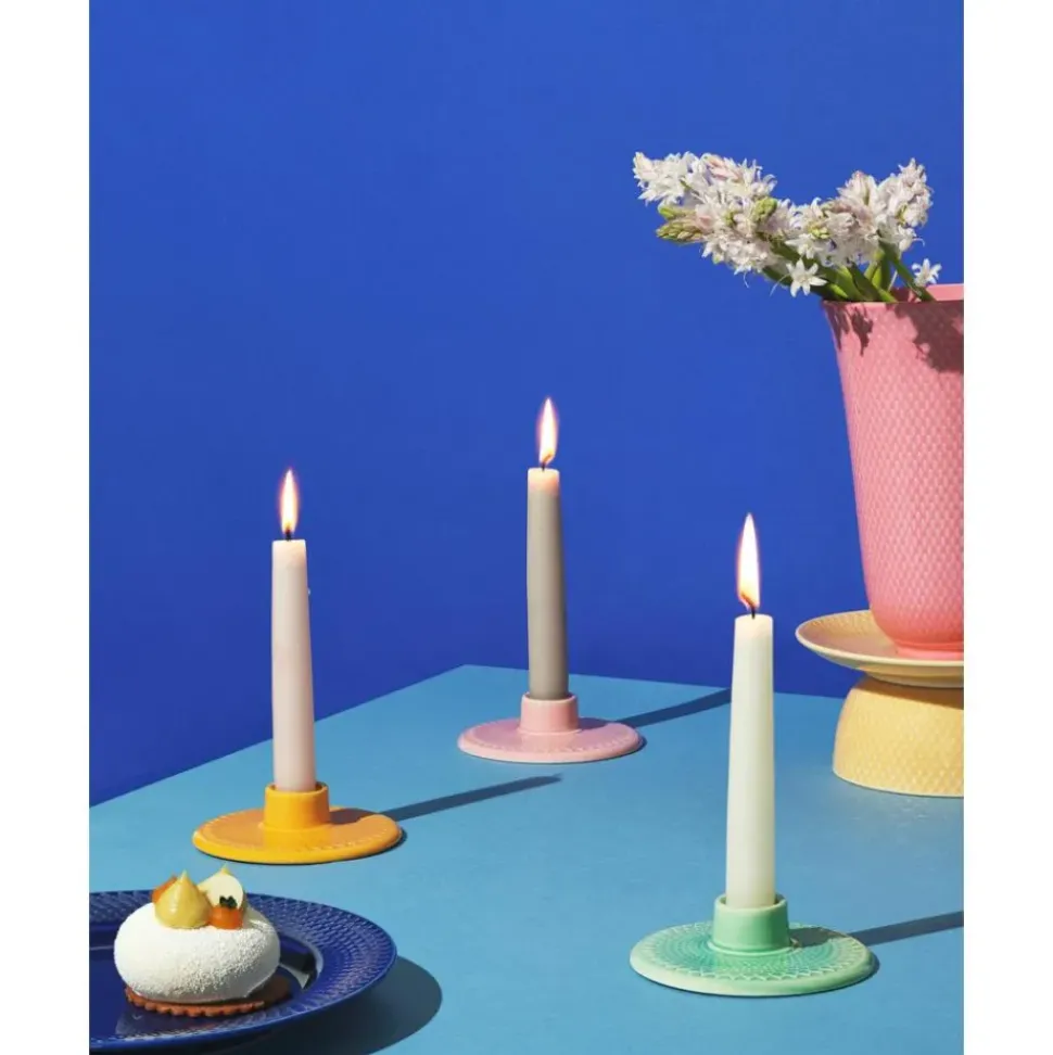 Candelabro De Porcelana Rhombe