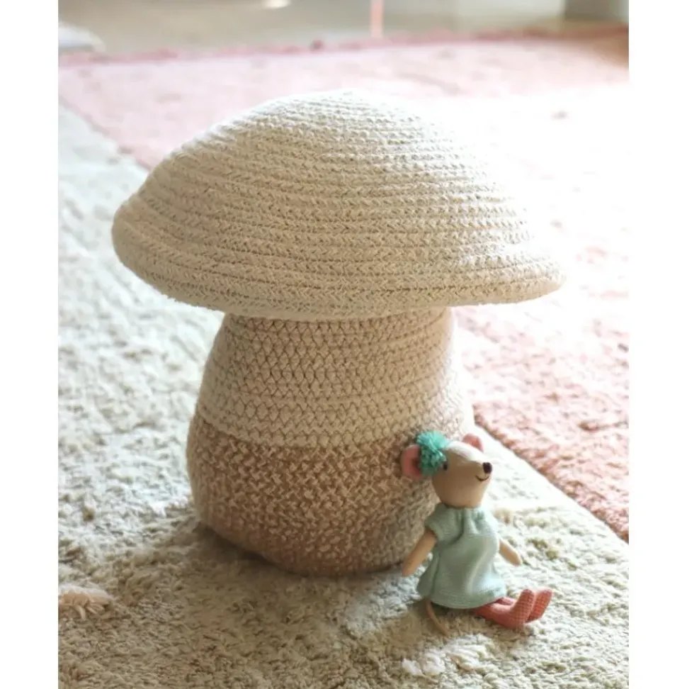 Cesta Infantil Artesanal Mushroom, 27 Cm
