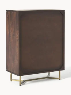 Chiffonnier Con Cajones Y Puertas De Madera De Mango Maciza Luca