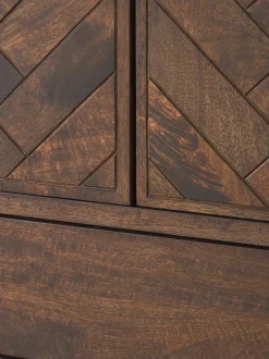 Chiffonnier Con Cajones Y Puertas De Madera De Mango Maciza Luca