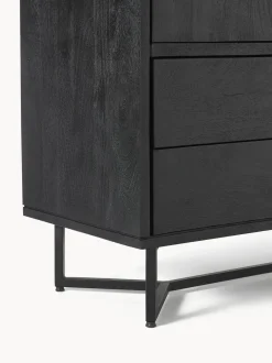 Chiffonnier Con Cajones Y Puertas De Madera De Mango Maciza Luca