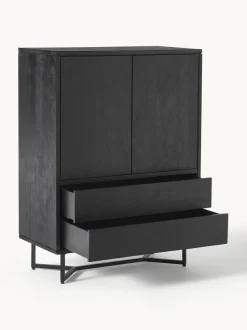 Chiffonnier Con Cajones Y Puertas De Madera De Mango Maciza Luca