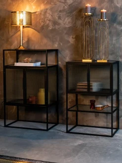 Chiffonnier De Vidrio Estriado Boli