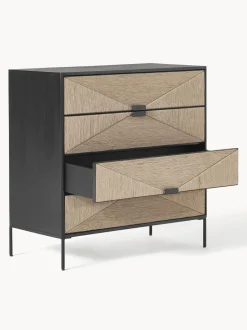 Comoda Con Cajones De Madera De Mango Maciza June