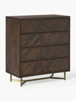 Comoda De Madera De Mango Con Cajones Luca