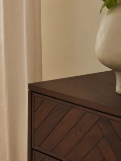 Comoda De Madera De Mango Con Cajones Luca