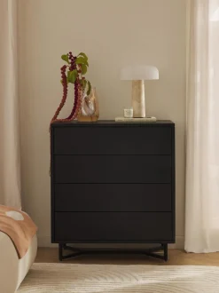 Comoda De Madera De Mango Con Cajones Luca