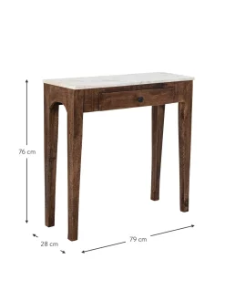 Consola Con Tablero De Marmol Hauge