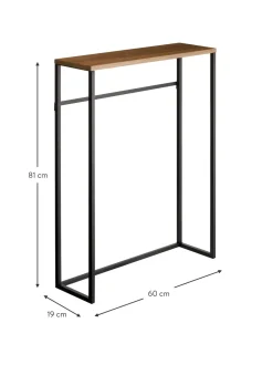 Consola Estrecha De Metal Con Ganchos Tower