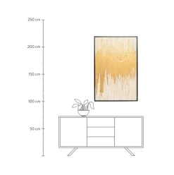 Cuadro En Lienzo Pintado A Mano Abstract