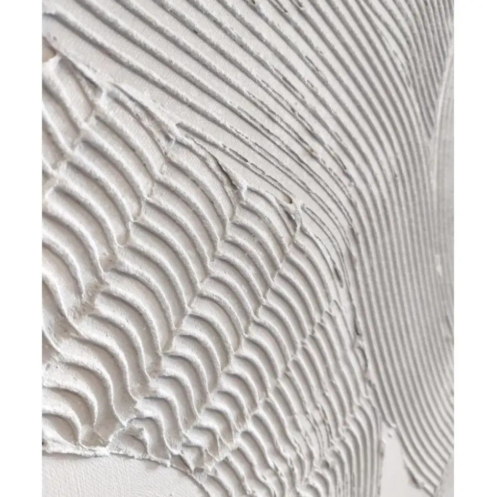 Cuadro En Lienzo Pintado A Mano White Sculpture 1