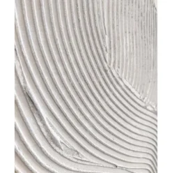 Cuadro En Lienzo Pintado A Mano White Sculpture 1