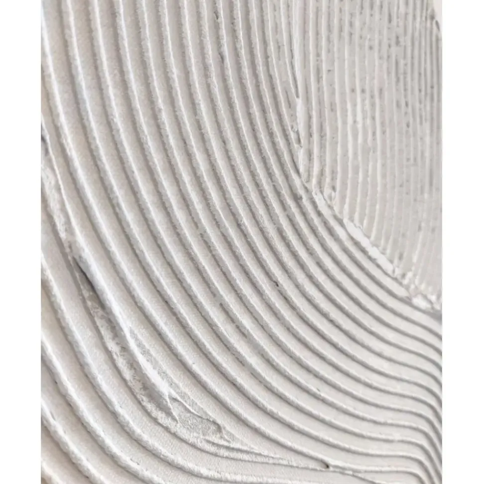 Cuadro En Lienzo Pintado A Mano White Sculpture 1