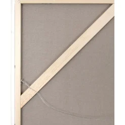 Cuadro En Lienzo Pintado A Mano Goldplay, Marco De Madera