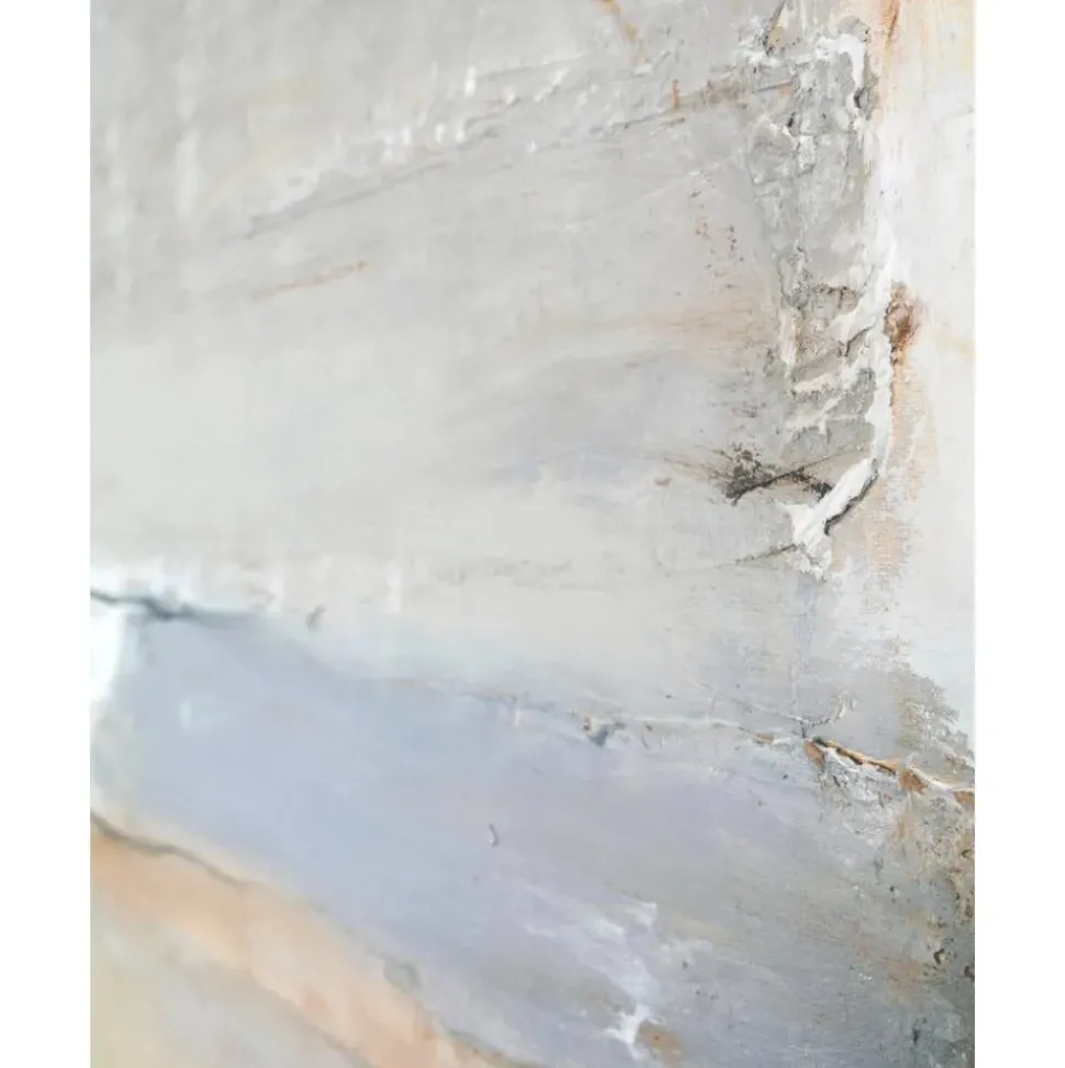 Cuadro En Lienzo Pintado A Mano Scenario, Marco De Madera