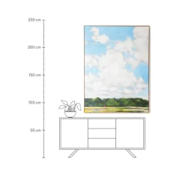 Cuadro En Lienzo Pintado A Mano Dutch Sky