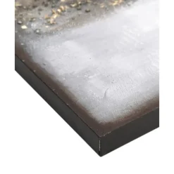 Cuadro En Lienzo Pintado A Mano Con Marco De Madera Abstract Horizon