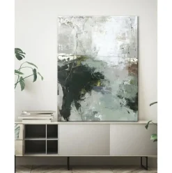 Cuadro En Lienzo Pintado A Mano Freja Green Gate