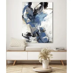 Cuadro Pintado A Mano Blue Vibes