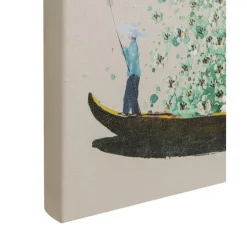 Cuadro Pintado A Mano Flower Boat