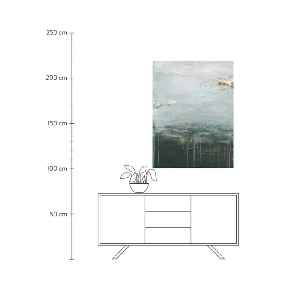 Cuadro Pintado A Mano Gradient Grace