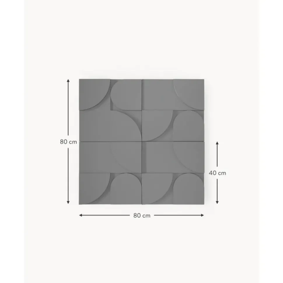 Decoracion De Pared De Madera Massimo, 4 Uds.