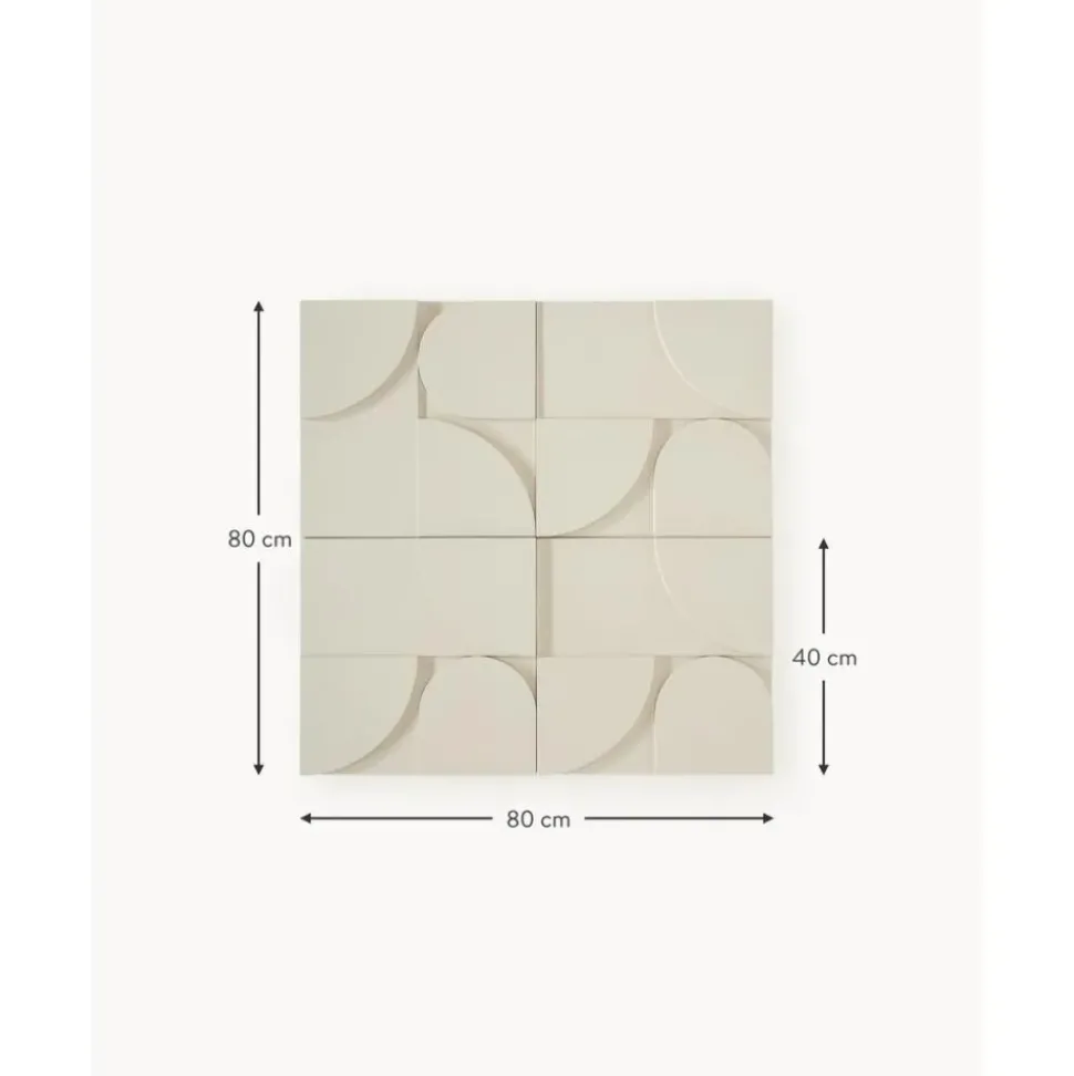 Decoracion De Pared De Madera Massimo, 4 Uds.