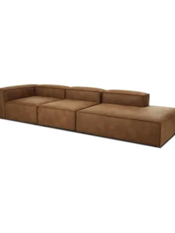 Divan Modular Grande De Cuero Reciclado Lennon