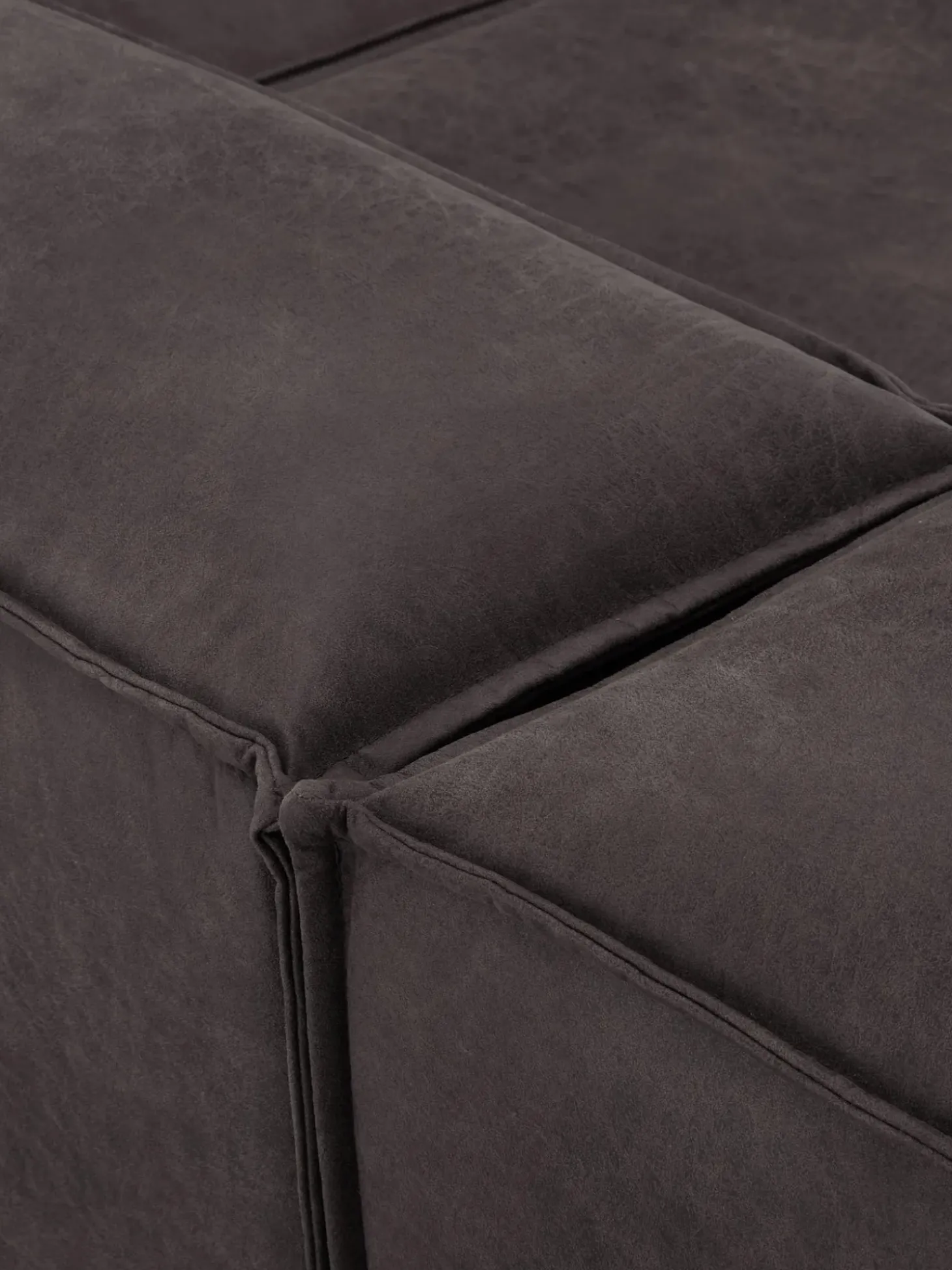 Divan Modular Grande De Cuero Reciclado Lennon