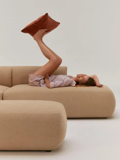 Divan Modular Grande En Tejido Boucle Sofia