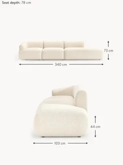 Divan Modular Grande En Tejido Boucle Sofia