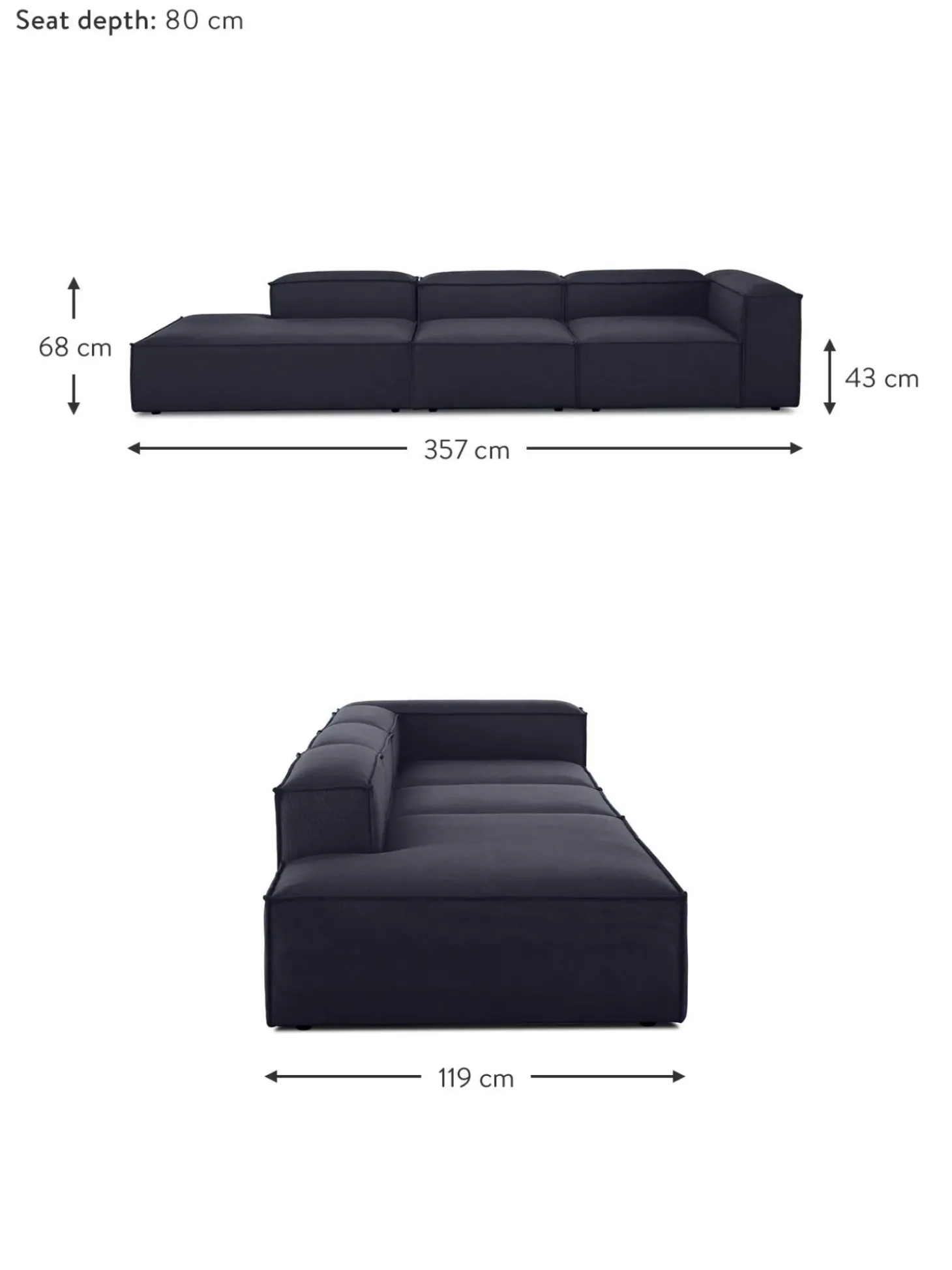 Divan Modular Grande Lennon