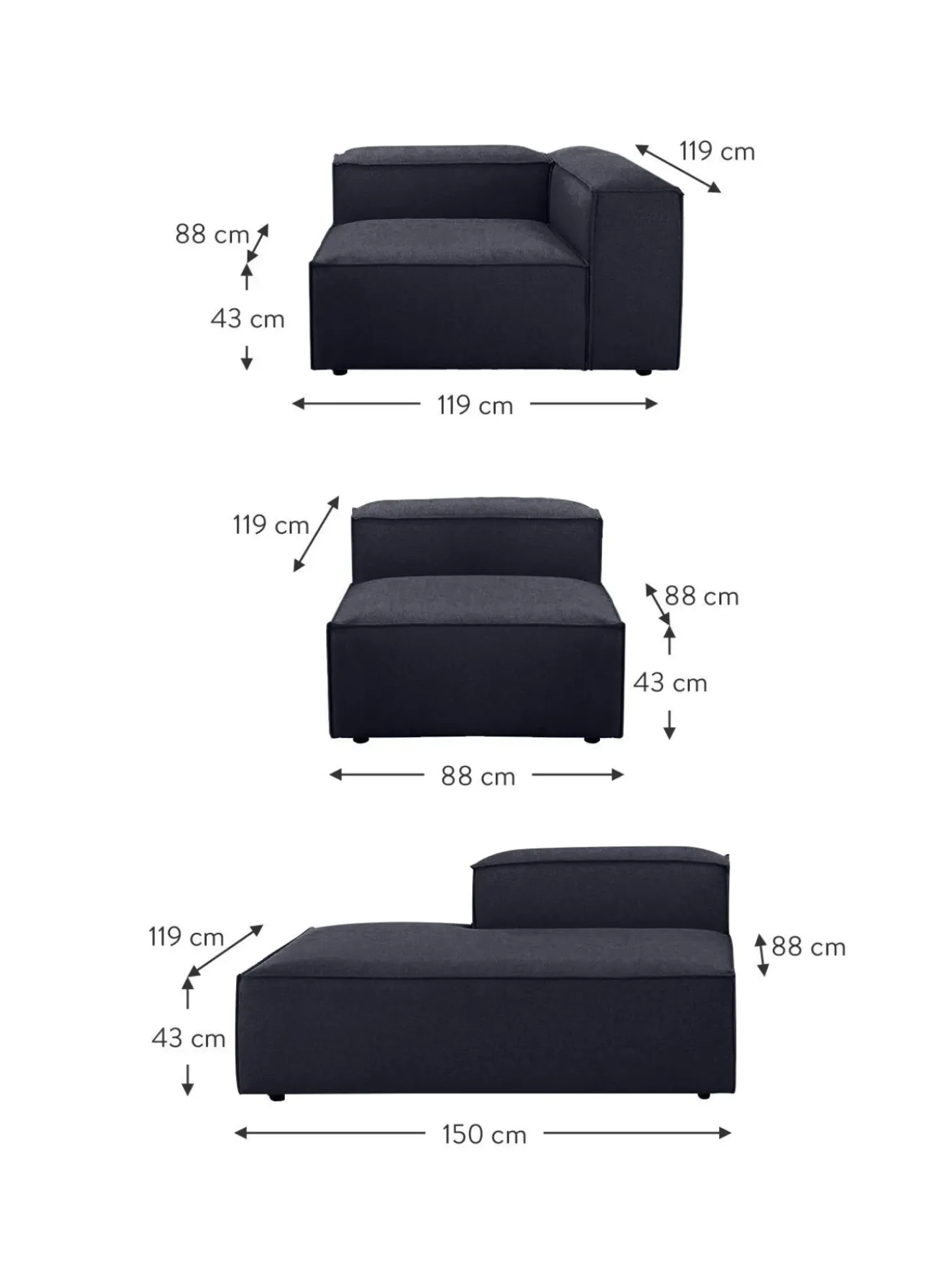 Divan Modular Grande Lennon