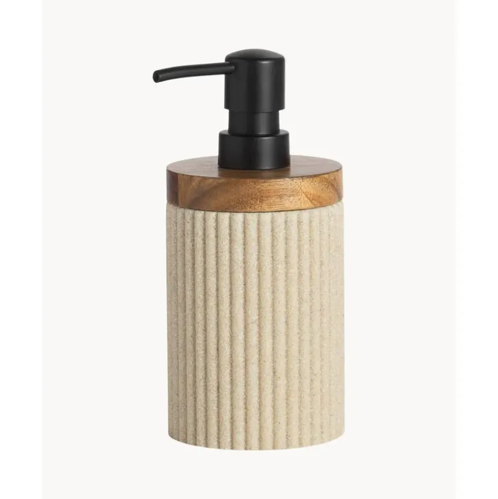 Dosificador De Jabon Con Madera Laura