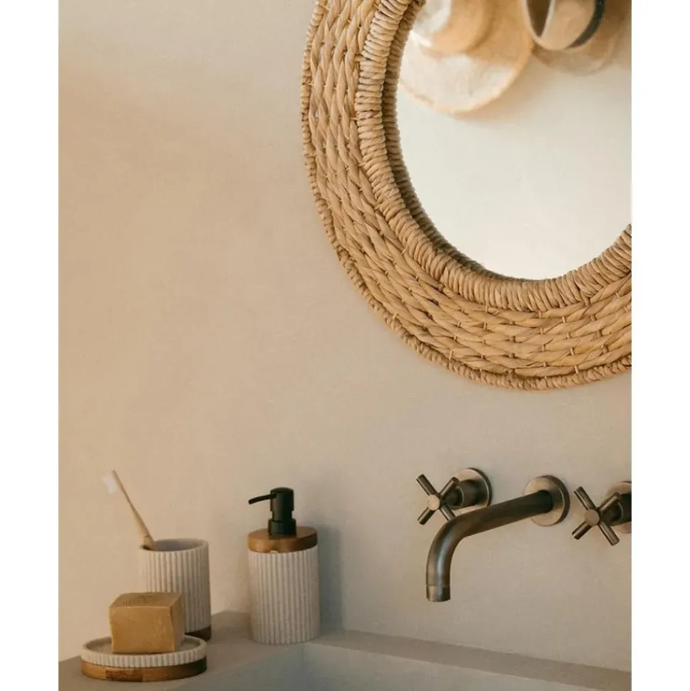 Dosificador De Jabon Con Madera Laura