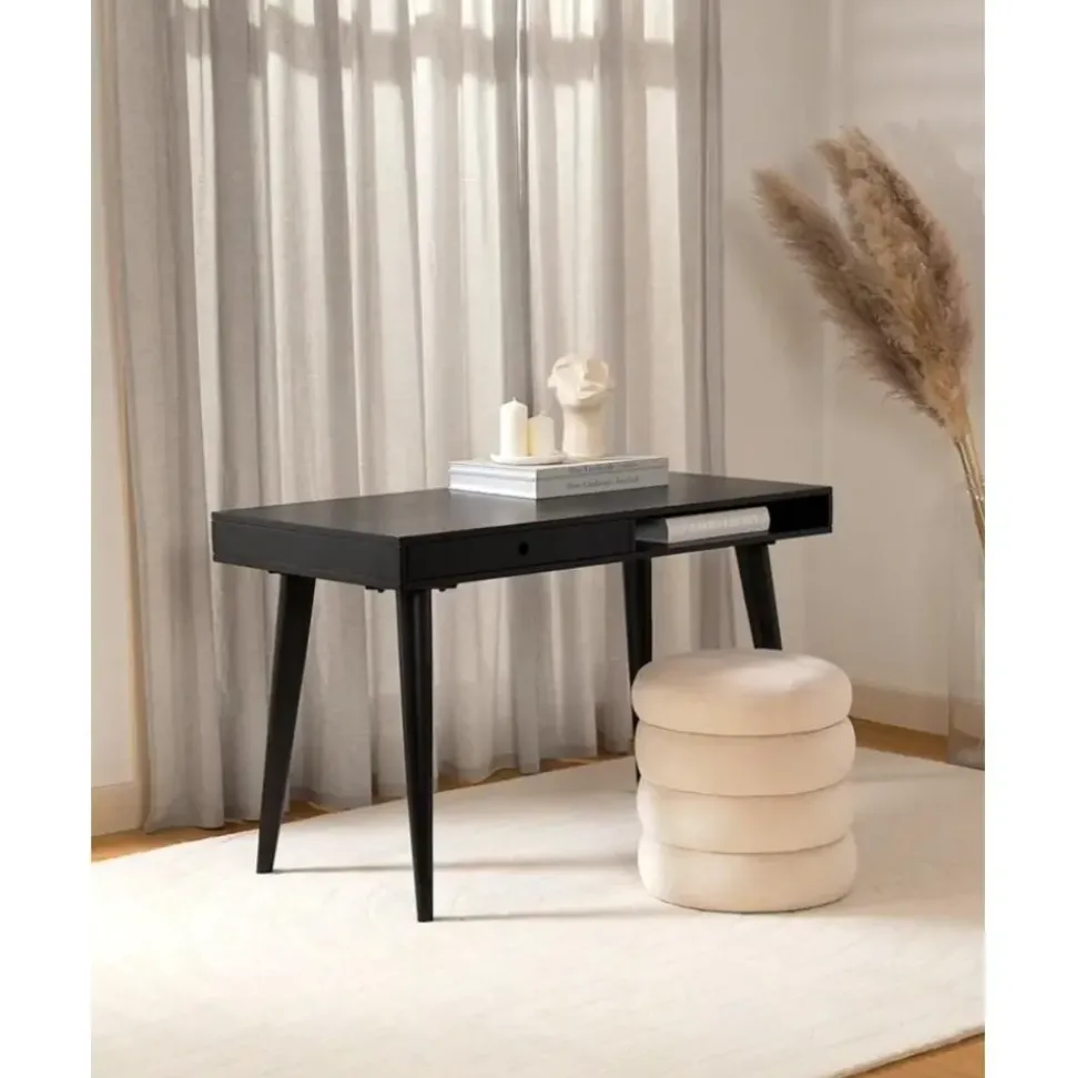 Escritorio De Madera Maciza Con Cojon Tova