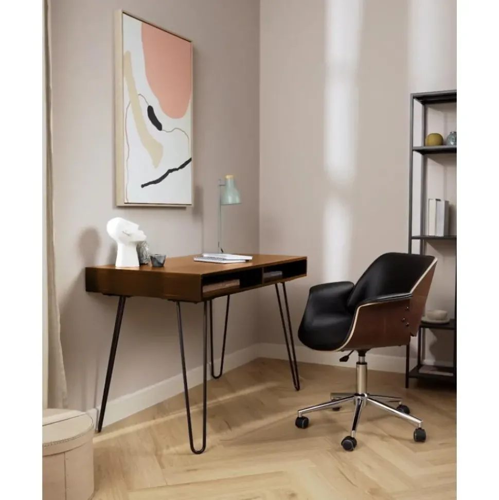 Escritorio De Madera Y Metal Repa