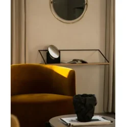 Escritorio De Pared De Madera Y Metal Rail