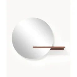 Espejo De Pared Con Estante De Madera Sandro