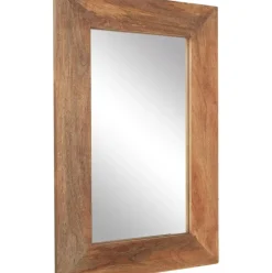 Espejo De Pared De Madera De Mango Indigo