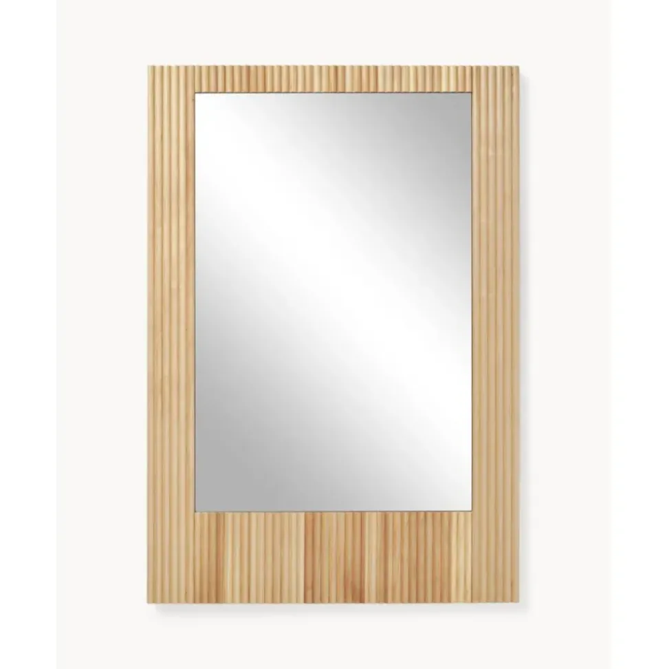 Espejo De Pared De Madera De Abedul Nele
