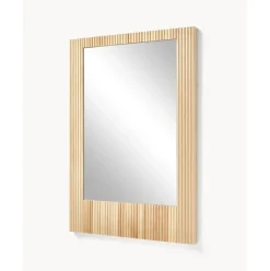 Espejo De Pared De Madera De Abedul Nele