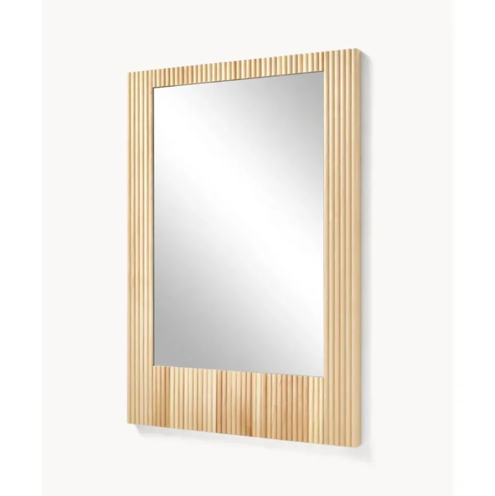 Espejo De Pared De Madera De Abedul Nele