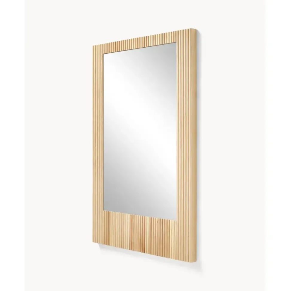 Espejo De Pared De Madera De Abedul Nele