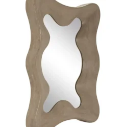 Espejo De Pared De Madera De Mango Riva